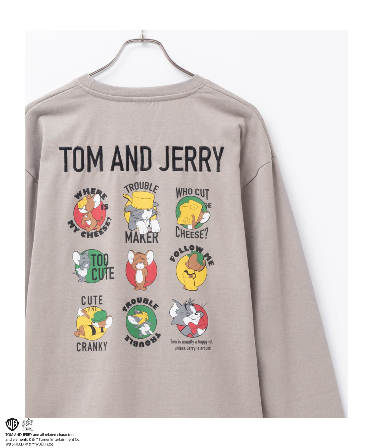 楽天市場】トムとジェリー ロングtシャツ 上下セットの通販