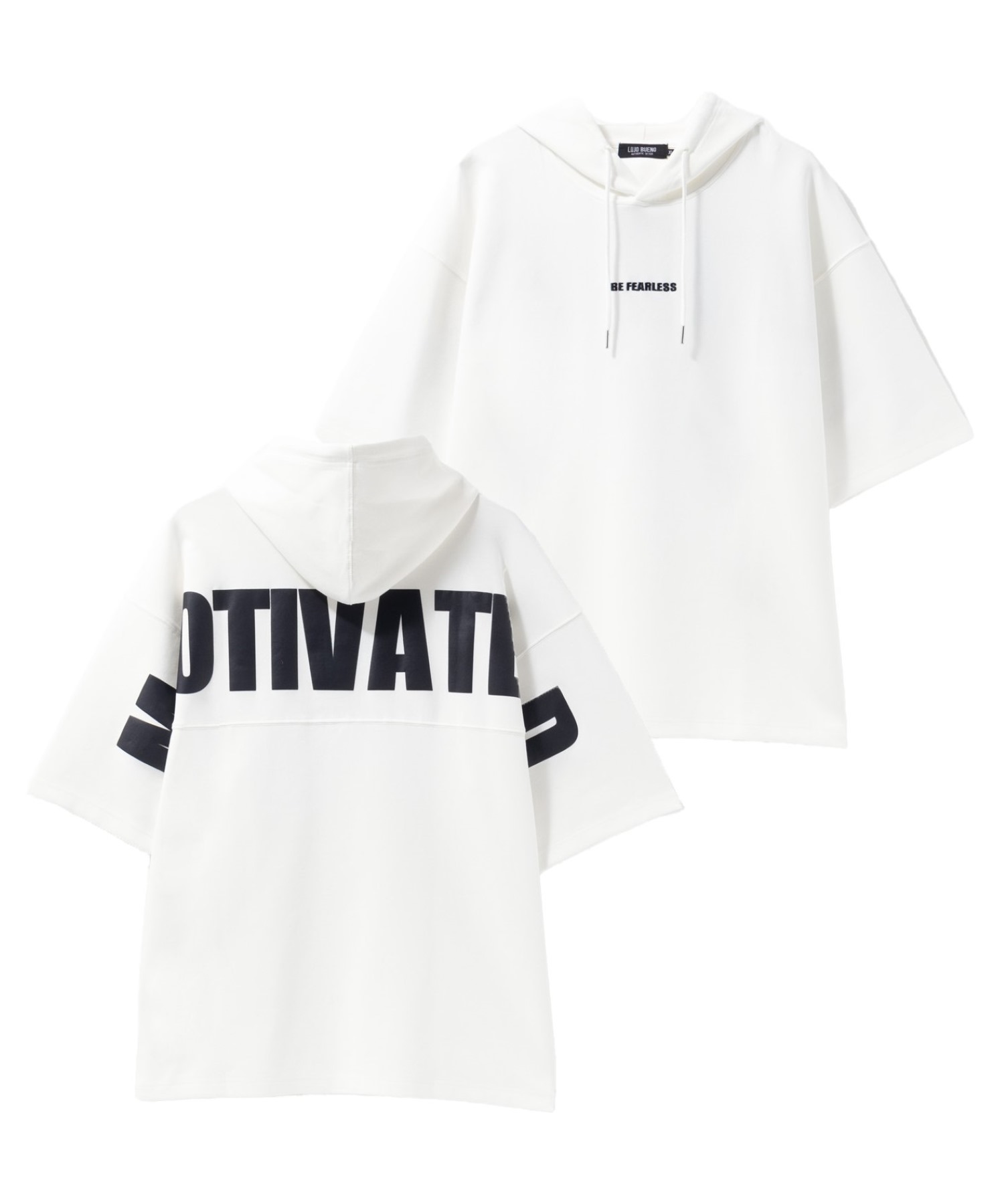 [今だけ！最大10％OFFクーポン]Tシャツ パーカー メンズ 半袖 5分袖 綿混 ポンチ素材 綿混