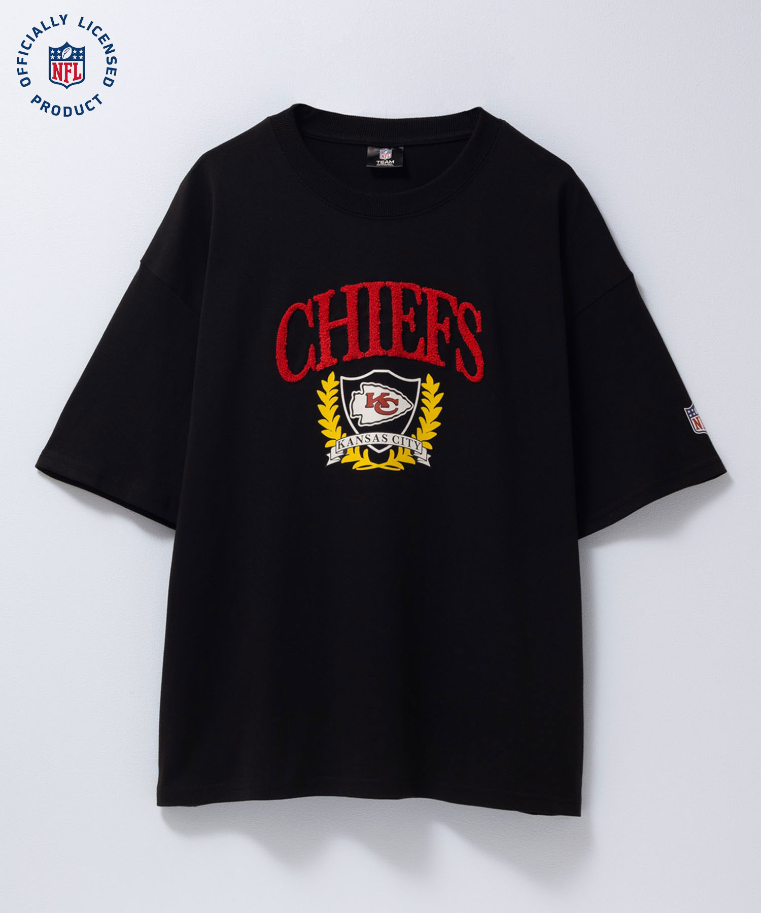 ナショナル フットボール リーグ NFL Tシャツ メンズ 半袖 綿混 ワイドシルエット 大きめ トップス 黒 クルーネック カットソー ユニセックス レディース [選べる福袋対象]