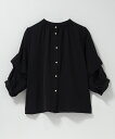 ブラウス レディース 長袖 7分袖 前後着用 マルチウェイ 接触冷感 ひんやり UVカット トップス ボタン 黒 カジュアルシャツ オフィスカジュアル