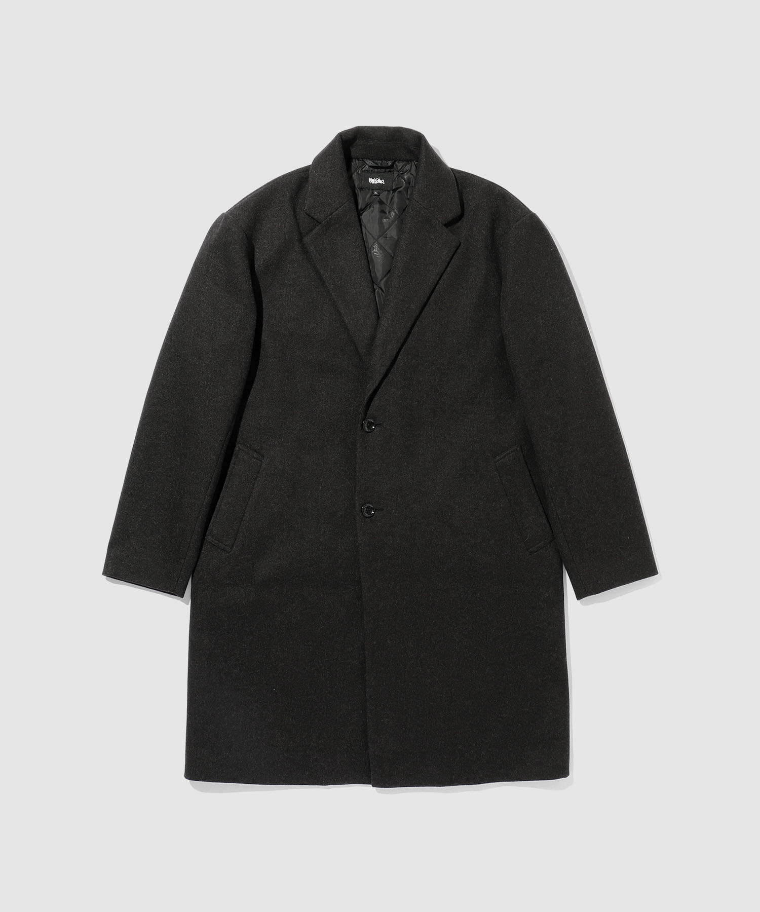 [BF限定★全品最大30％OFFクーポン]モッシモ mossimo チェスターコート メンズ アウター ポケット 裏地 黒 ビジネス ビジカジ ユニセックス レディース