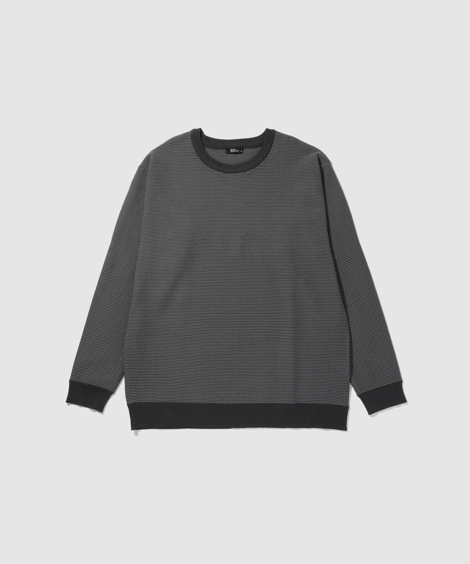 [5日限定P5倍][更に今だけクーポン割引]ニット セーター メンズ 軽量 ストレッチ クルーネック トップス ボーダー 黒 ユニセックス レディース