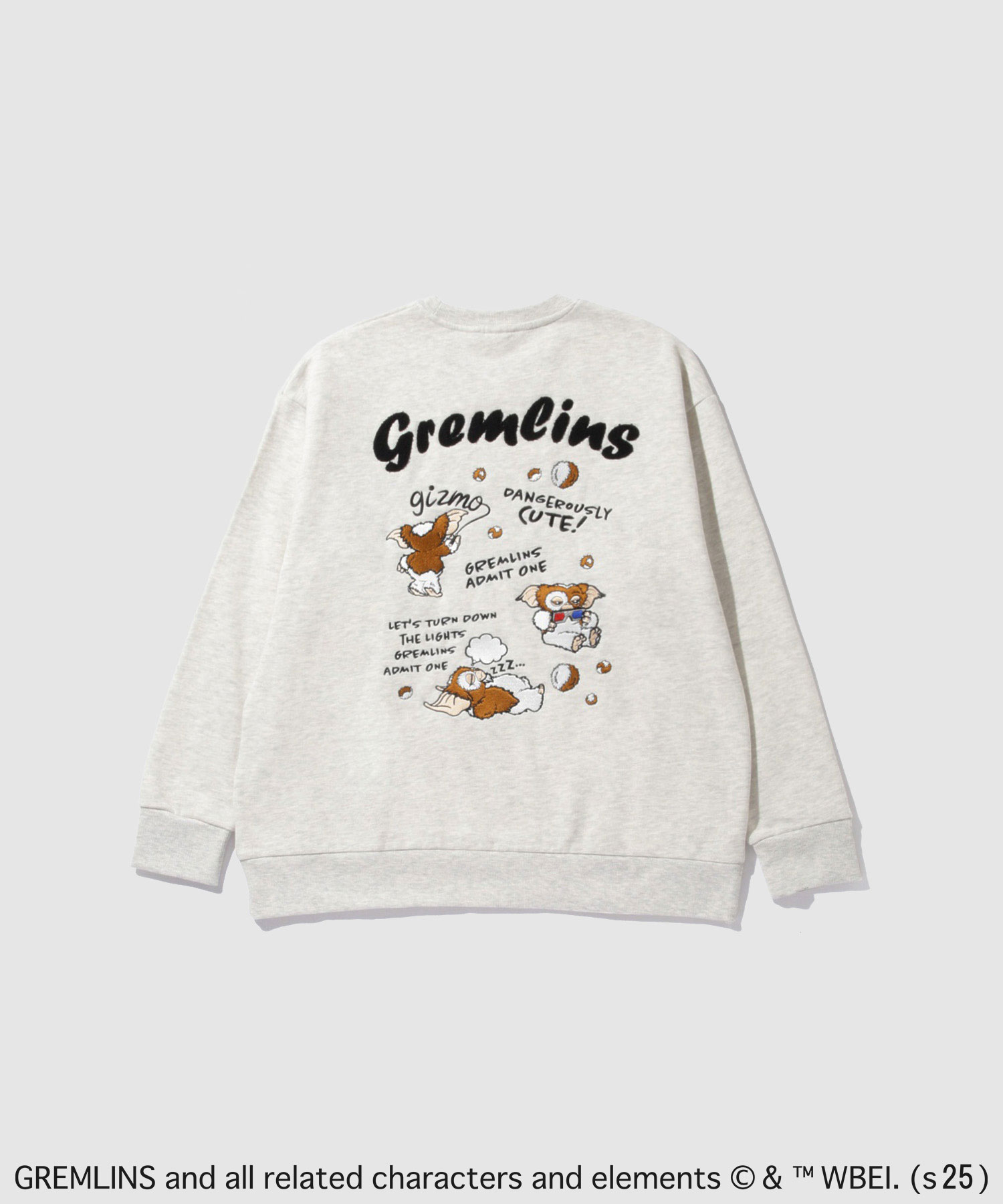 [今だけ！最大25％OFFクーポン]グレムリン GREMLINS 裏起毛 トレーナー メンズ スウェット ギズモ オーバーサイズ 大きめ ゆったり あったか 暖か 抗ピル トップス キャラクター 刺繍 白 黒 プルオーバー ユニセックス レディース