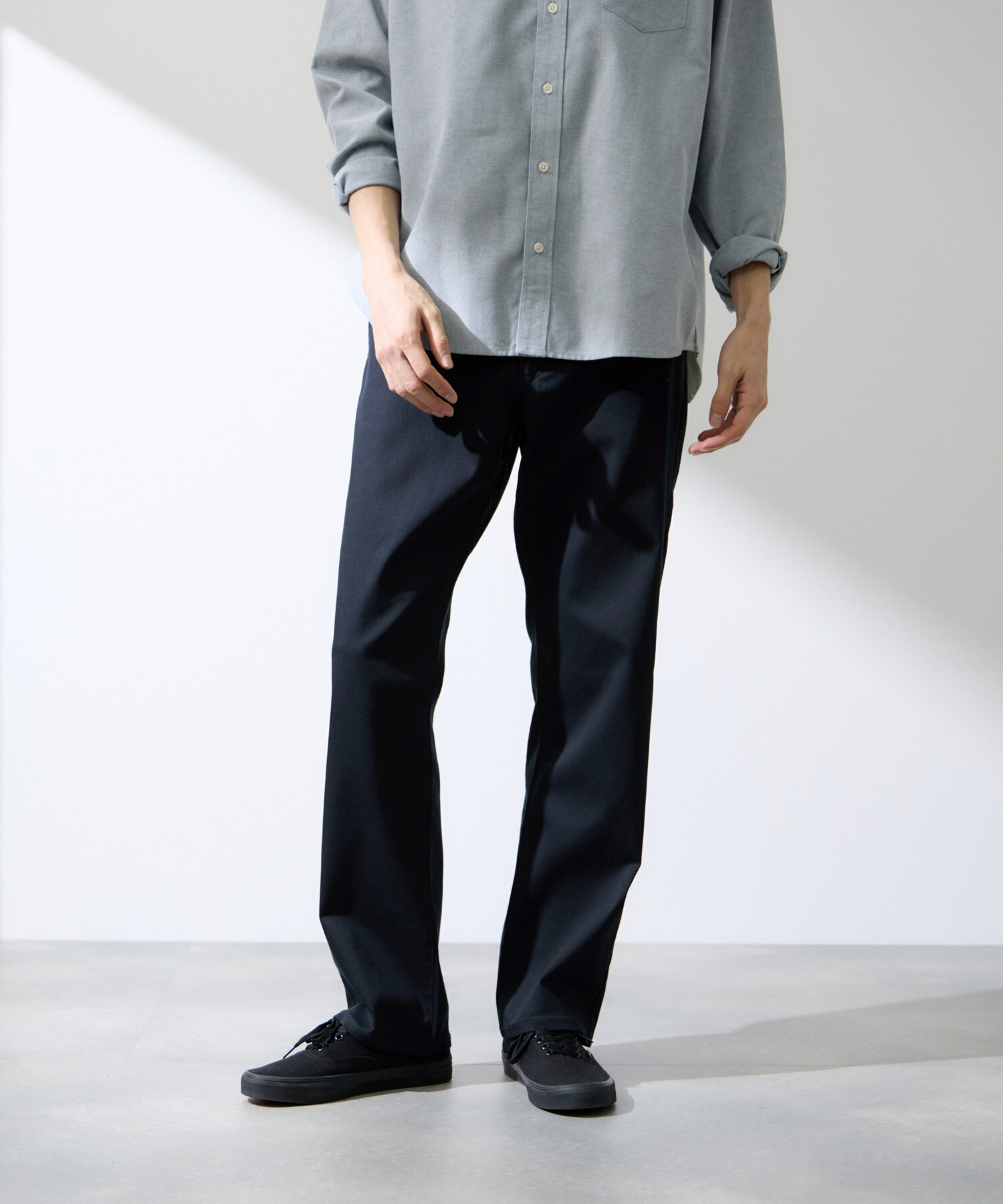 [5/1までP2倍！更にクーポン割]テーパードパンツ メンズ ストレッチ 抗菌 防臭 速乾 ボトムス ポケット 黒 ロングパンツ