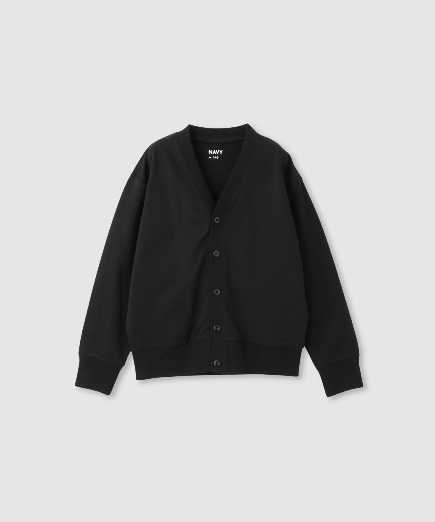 [全品P5倍＆最大25%OFFマラソンクーポン]裏毛 カーディガン 子供服 男の子 女の子 キッズ 綿100％ コットン スウェット ボーイズ ガールズ ユニセックス トップス 白 黒 無地 シンプル 羽織り Vネック