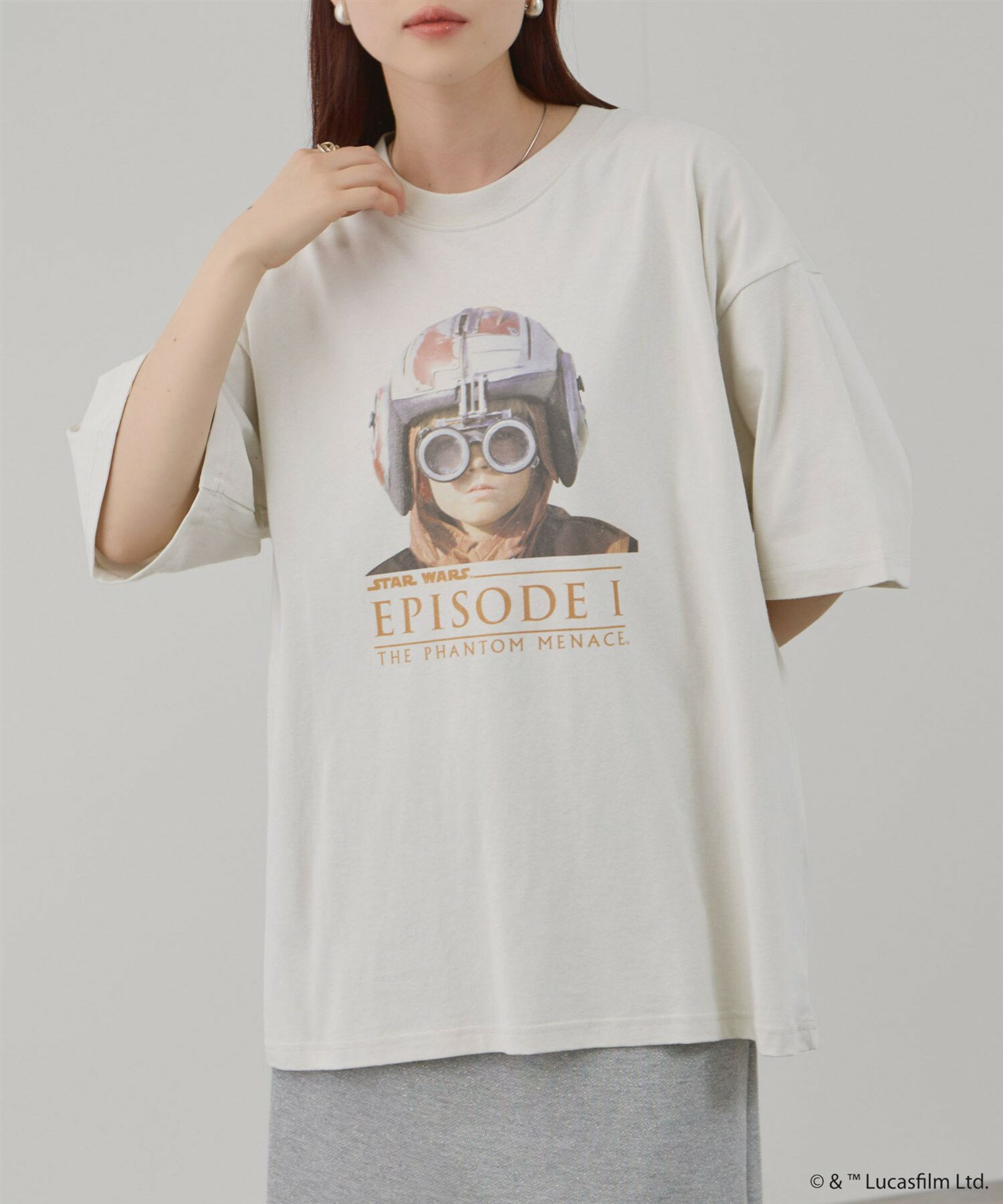 乐天商城 - [今だけP10倍！更に選べる2種クーポン]ディズニー Disney スター・ウォーズ STAR WARS Tシャツ メンズ レディース 半袖 綿100％ コットン トップス 映画 キャラクター プリント 白 クルーネック カットソー ユニセックス