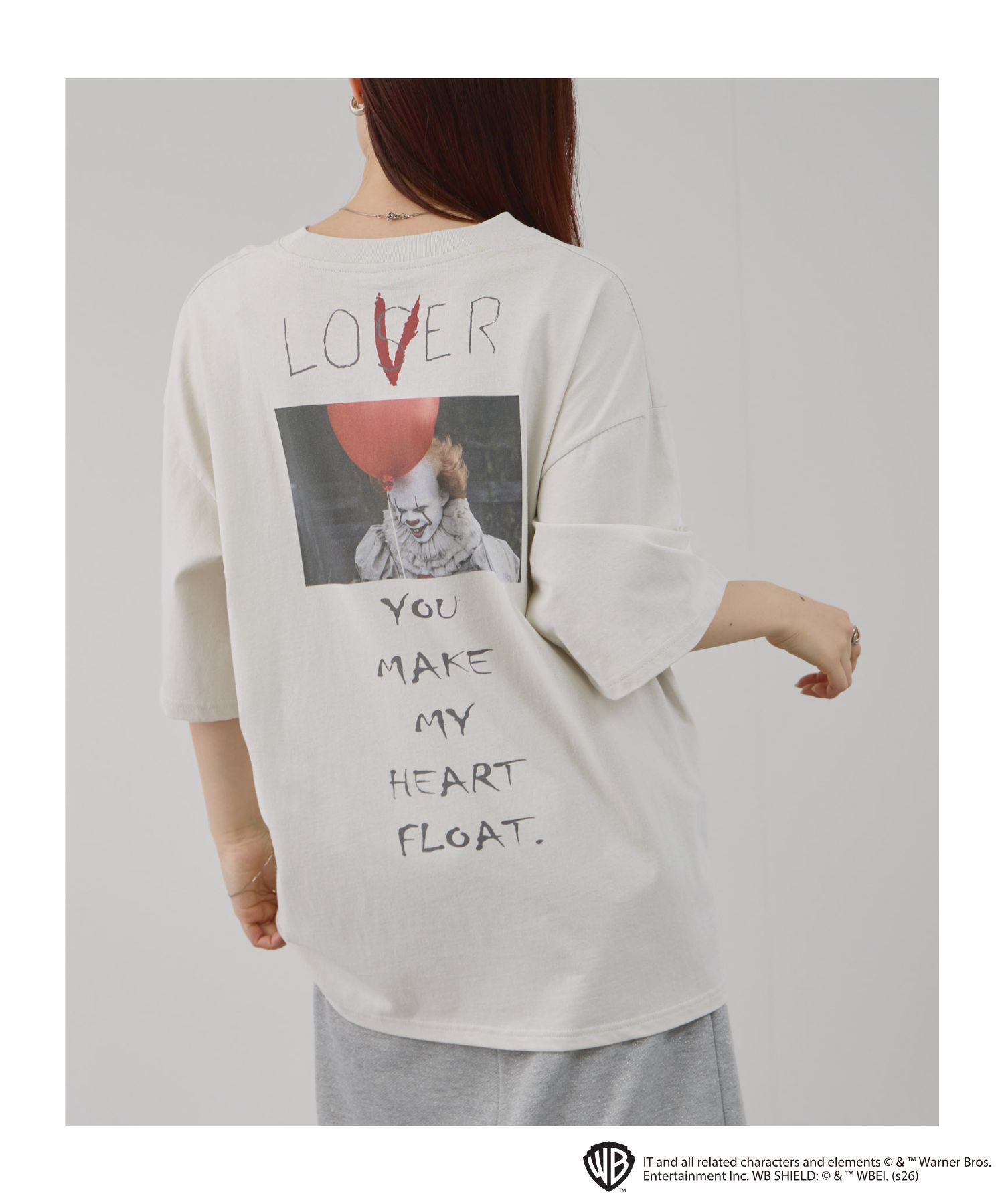 Rakuten - [特別価格★更に選べる2種クーポンでお得]イット IT Tシャツ メンズ レディース 半袖 綿100％ コットン トップス 映画 キャラクター バックプリント 白 クルーネック カットソー ユニセックス