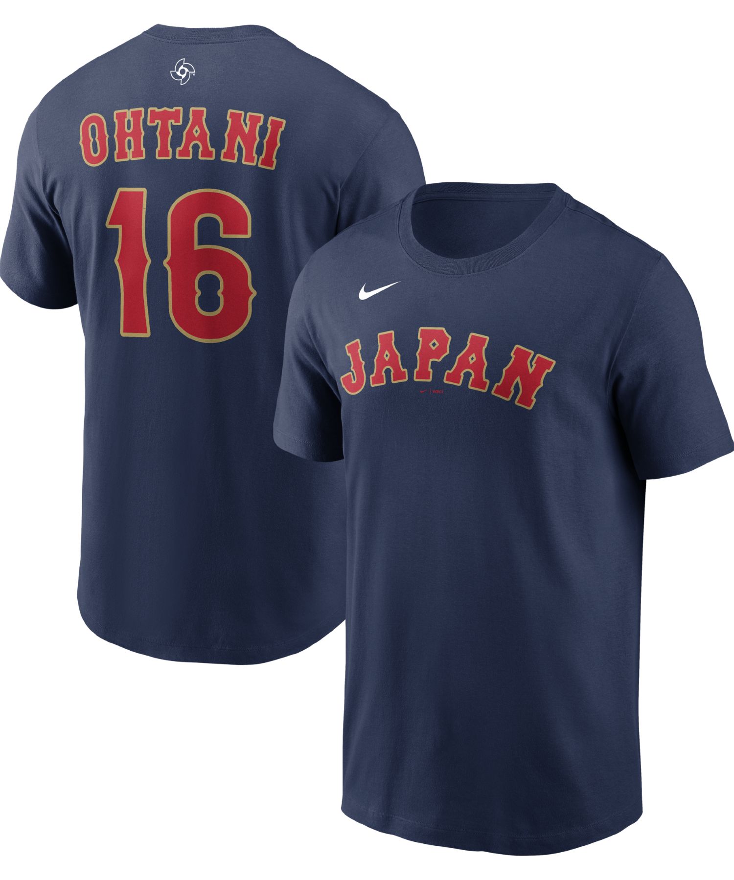 ナイキ NIKE Tシャツ メンズ レディース 半袖 WBC 2026 野球 日本代表 大谷翔平 村上宗隆 山本由伸 岡本和真 選手 背番号 トップス 綿100％ コットン クルーネック カットソー ユニセックス