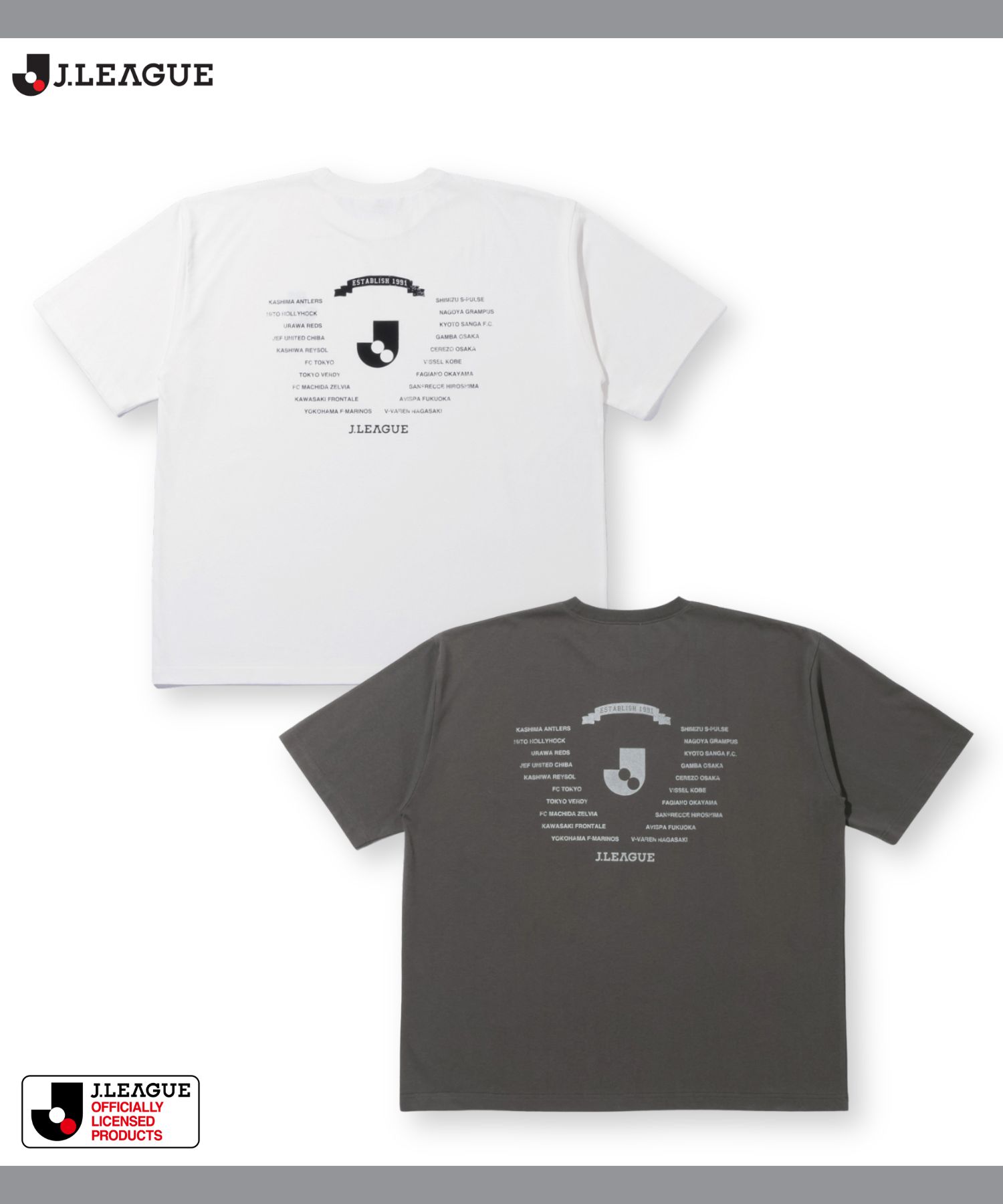 Rakuten - [特別価格][25日P5倍！更にクーポン割]Jリーグ J1 全チーム Tシャツ メンズ レディース 半袖 綿100% コットン トップス サッカー チーム プリント 白 カットソー ユニセックス