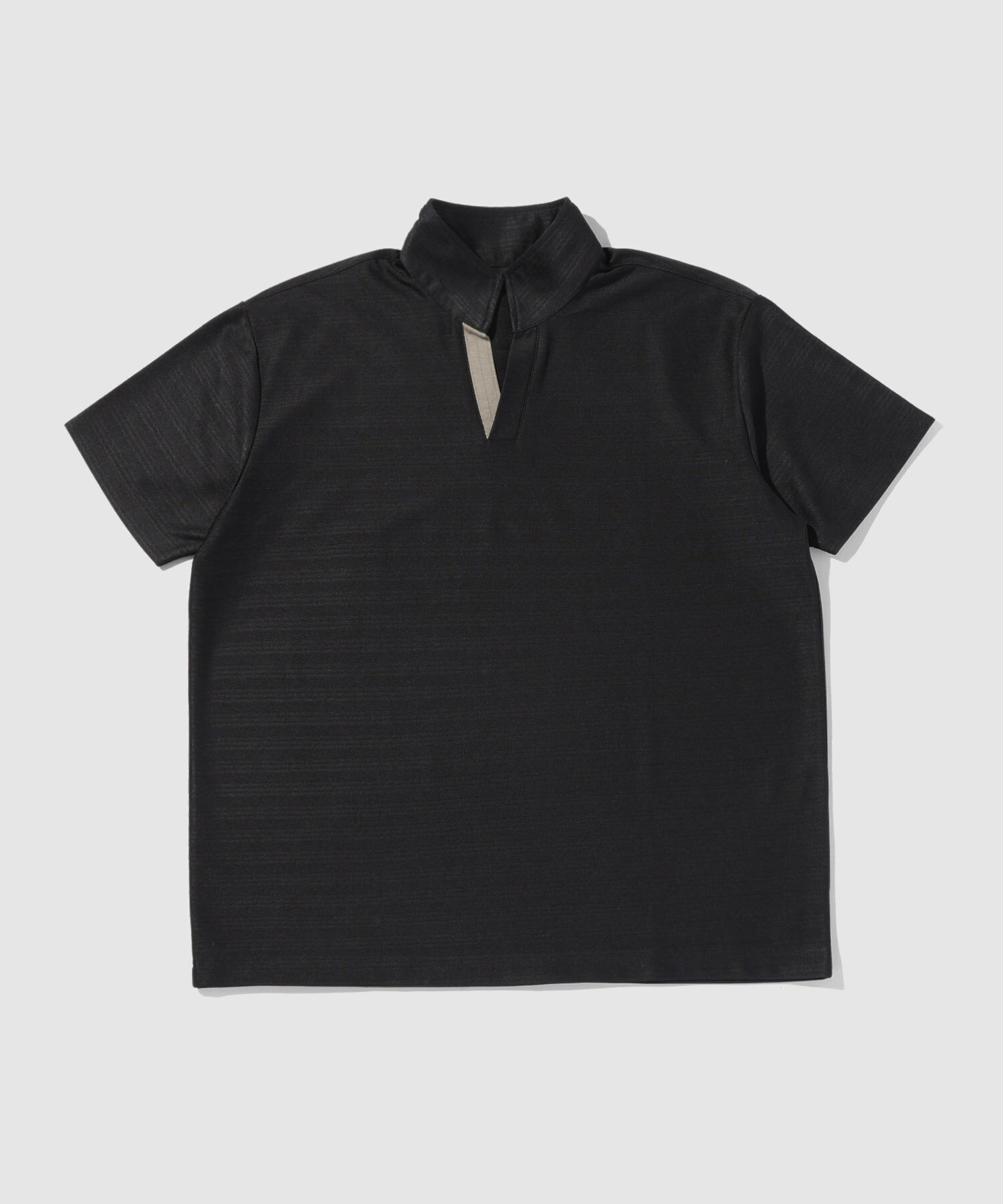 [今だけ！最大500円OFFクーポン]テットバイテットオム TETE by TETE HOMME ポロシャツ メンズ レディース 半袖 ジャガード素材 通気性 軽量 トップス スキッパー スタンドカラー ユニセックス