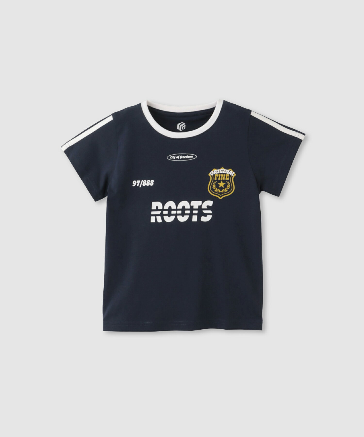 Rakuten - [今だけP10倍！更に選べる2種クーポン]Tシャツ 子供服 女の子 キッズ 半袖 ガールズ トップス 綿100％ コットン ロゴ プリント クルーネック カットソー