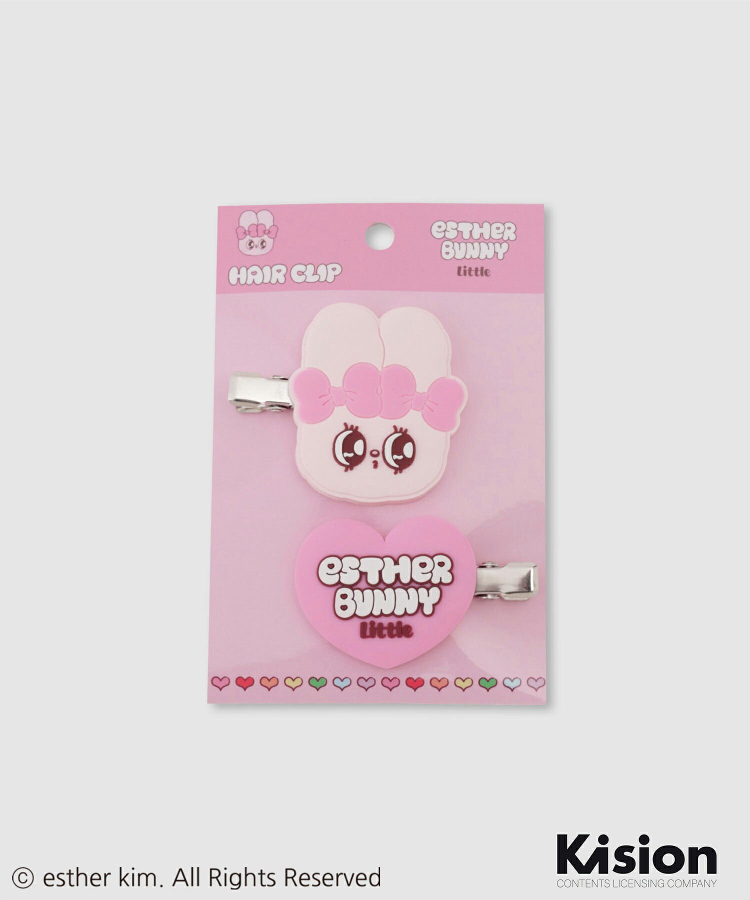 Rakuten - [期間限定クーポン配布中]エスターバニー estherbunny ヘアピン ヘアクリップ キッズ 子供服 女の子 ガールズ キャラクター ヘアアクセサリー 髪留め 前髪クリップ