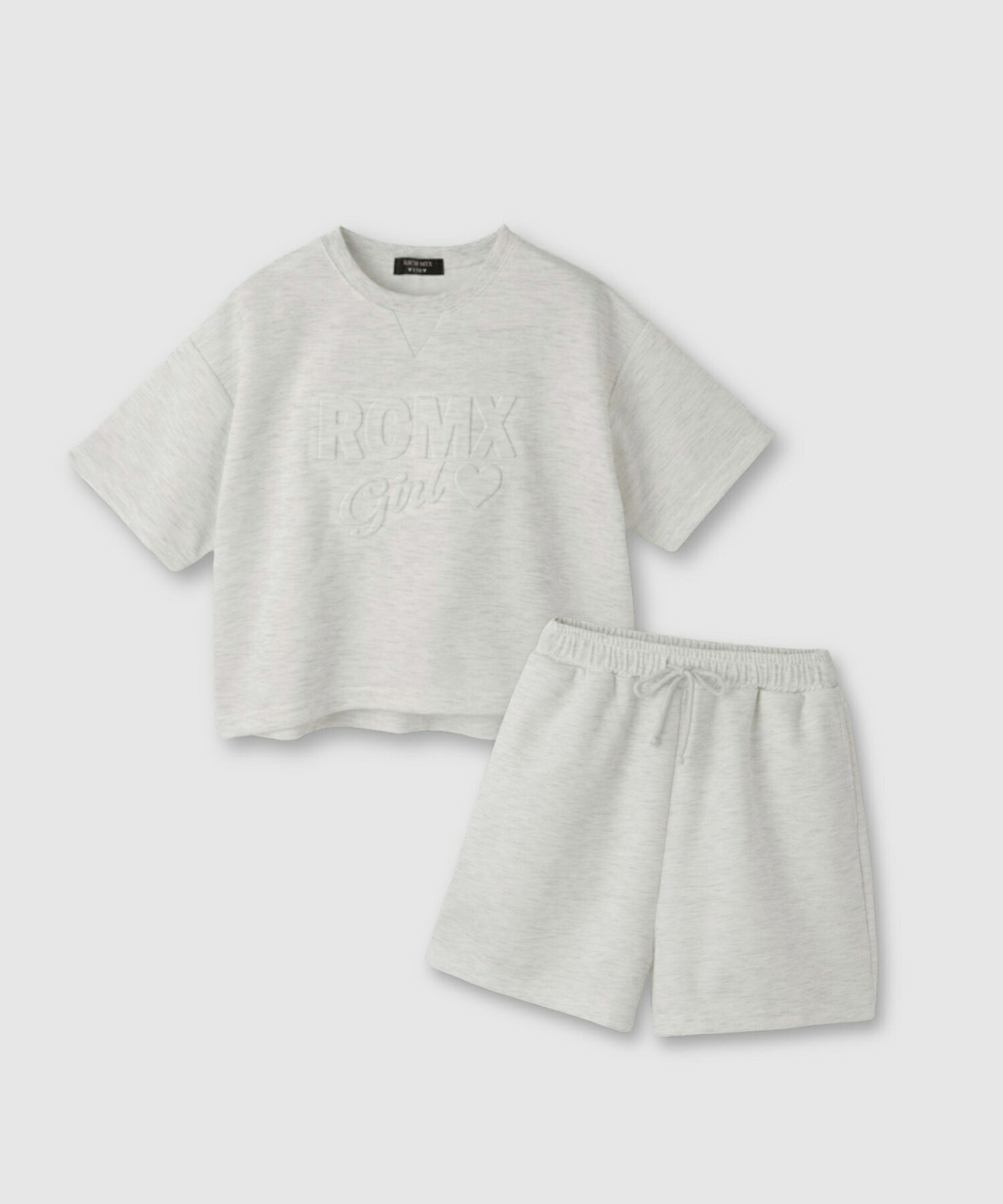 Rakuten - [特別価格★更に選べる2種クーポンでお得]リッチミックス RICH MIX 半袖 Tシャツ ショートパンツ 上下セット キッズ 子供服 女の子 ガールズ トップス ポンチ素材 接触冷感 涼しい ひんやり カットソー セットアップ