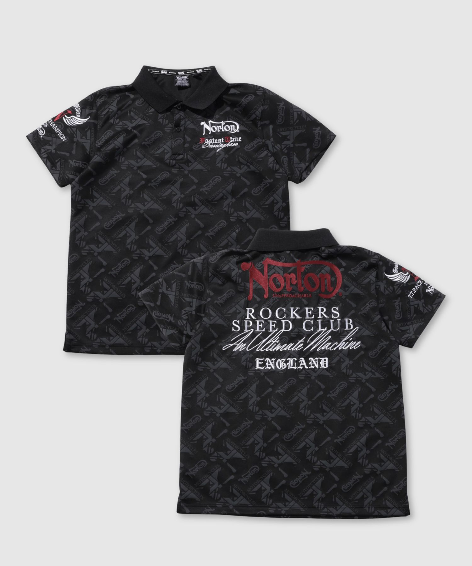 Rakuten - [今だけP10倍！更に選べる2種クーポン]ノートン Norton ポロシャツ メンズ レディース ストレッチ トップス ロゴ 刺しゅう プリント 襟付き ユニセックス
