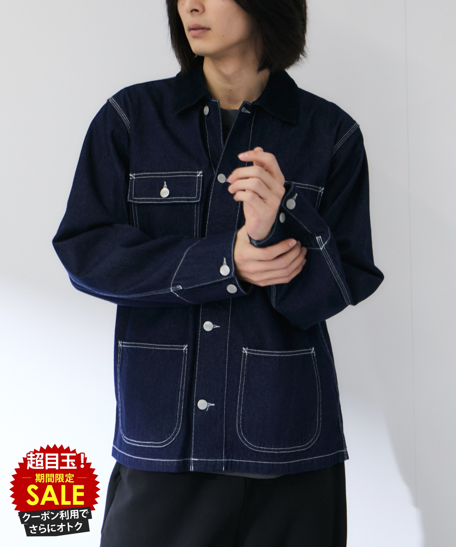 Dickies デニムカバーオール ネイビー Mサイズ 楽天市場】デニム カバーオール（ブランドディッキーズ）（メンズ