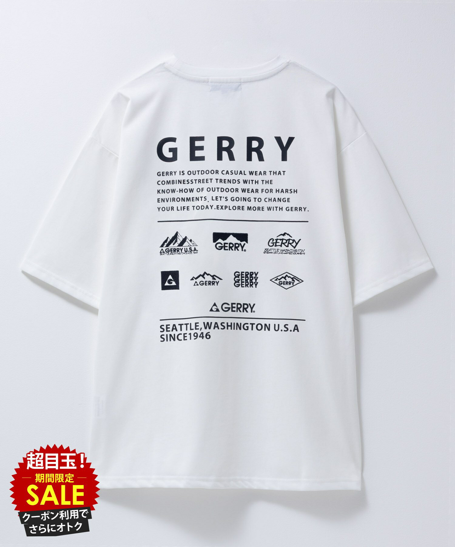 [���̲���][���˥����ݥ�ǳ��]�����꡼ GERRY T����� ��� Ⱦµ 5ʬµ �ʺ� �礭�� ��ä��� �ȥåץ� ���� �ɽ� �ץ��� �� �� ���롼��...