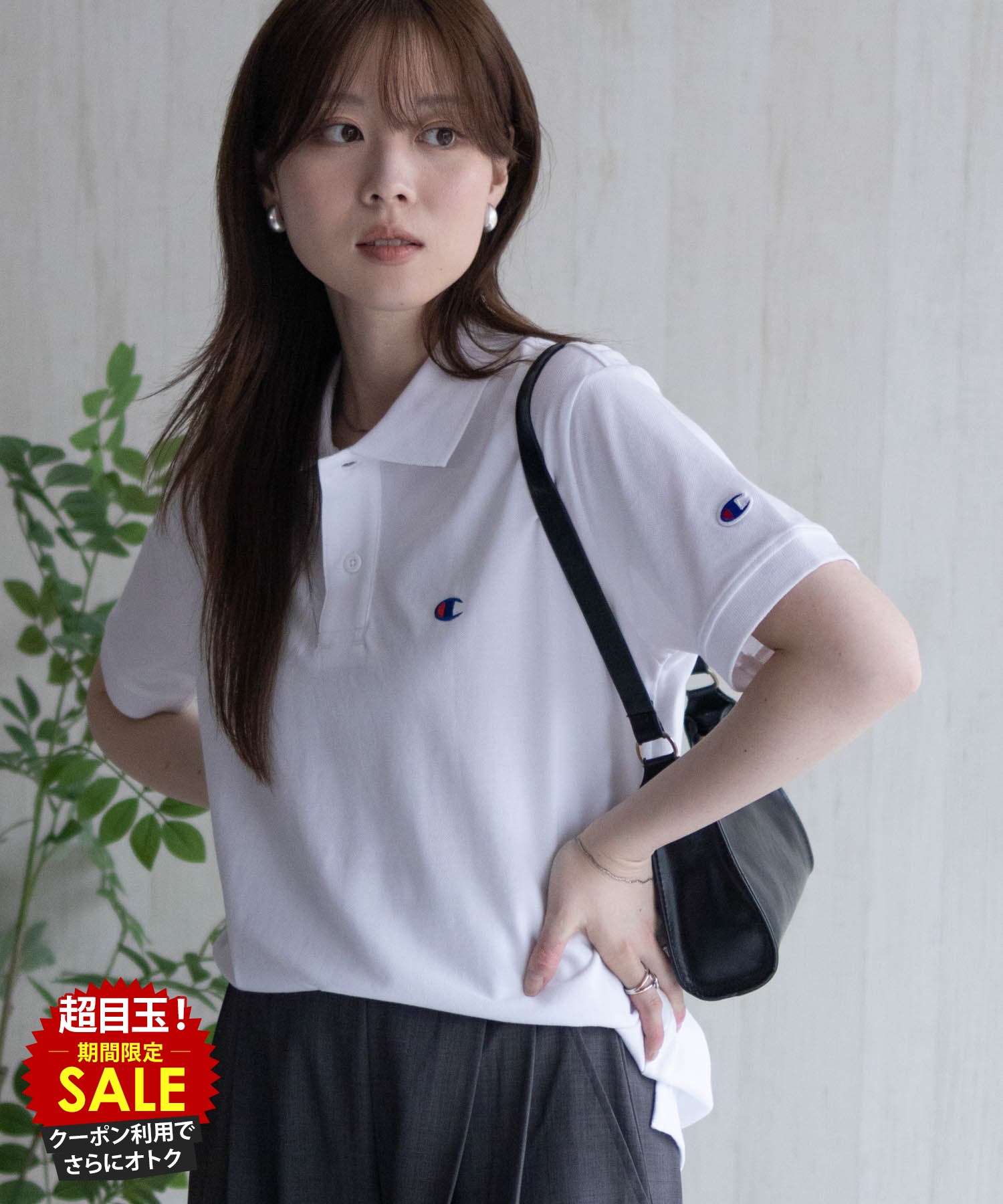 [特別価格★更に最大10％OFFクーポン]チャンピオン Champion ポロシャツ メンズ 半袖 綿100％ コットン サイドスリット トップス ワンポイント ロゴ 刺繍 白 黒 ボタンダウン ユニセックス レディース