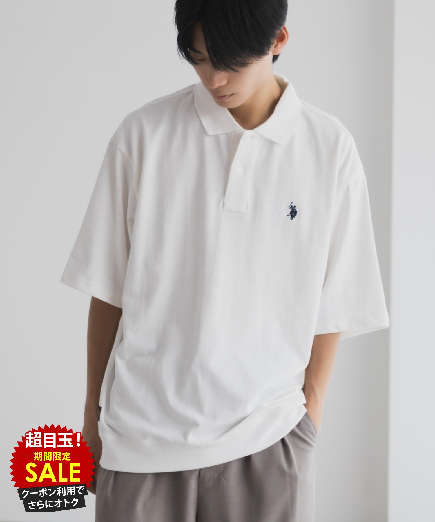 [̲][˥ݥǳ]桼ݥå U.S. POLO ASSN. ݥ  Ⱦµ ʺ 롼륨å ä إӡ...