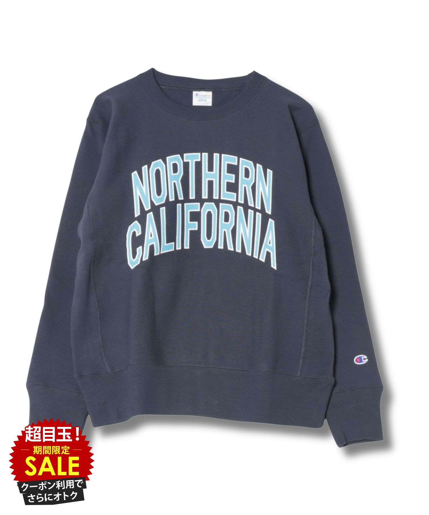 [特別価格★更に最大10％OFFクーポン]チャンピオン Champion リバースウィーブ(R) 裏起毛 トレーナー メンズ あったか 暖か 綿混 トップス カレッジプリント 白 黒 クルーネック プルオーバー ユニセックス レディース