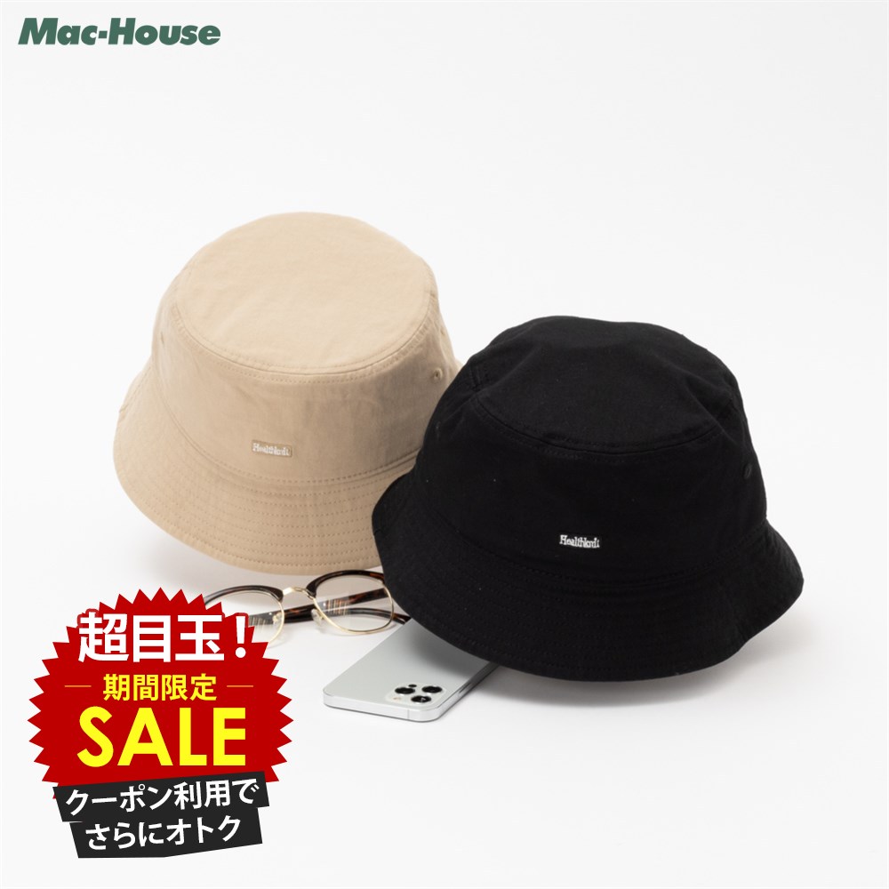 [特別価格★限定クーポンで更にお得]バケットハット メンズ 綿100% ウォッシュ加工 ロゴ 刺繍  ...