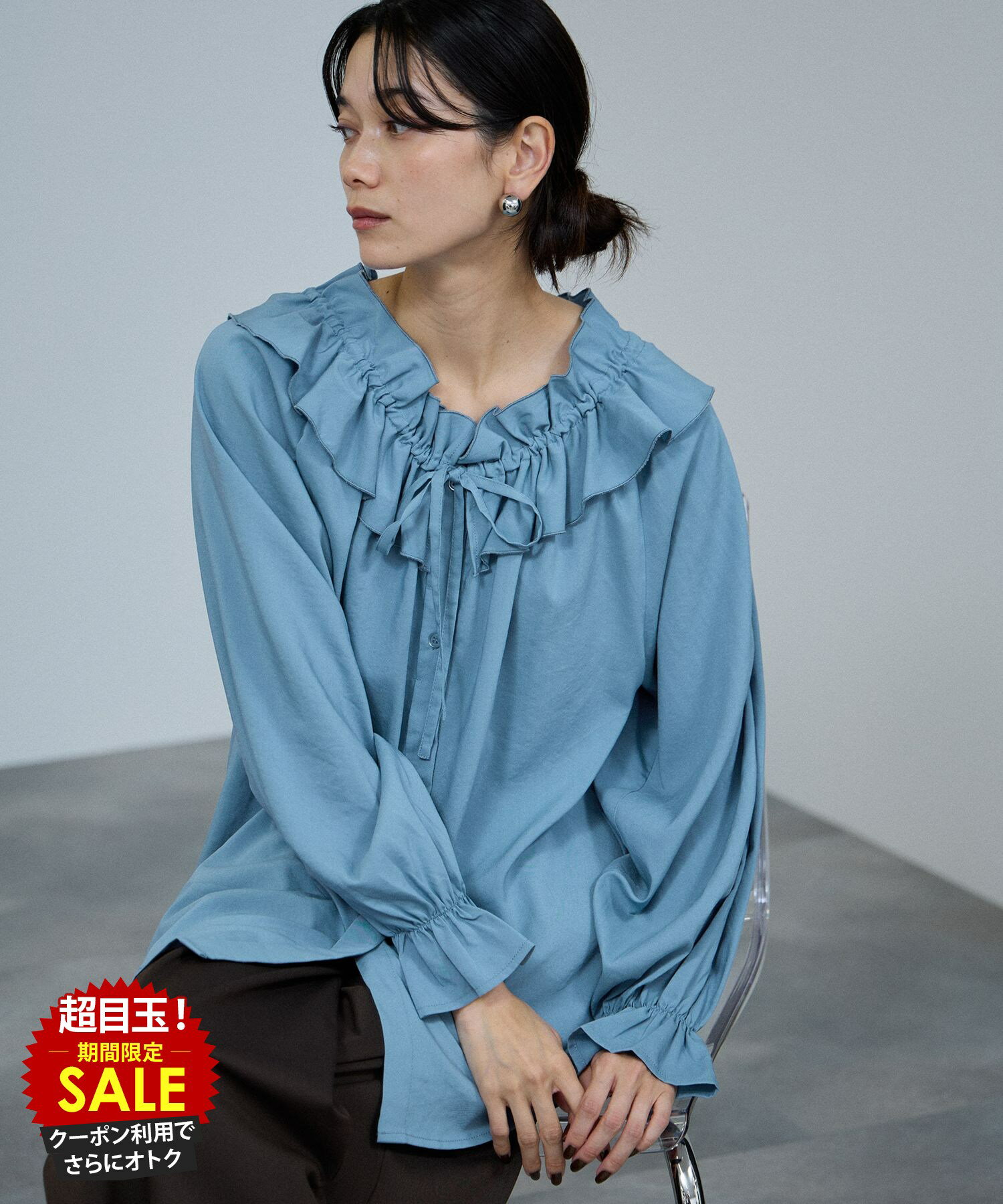 [���̲��ʡ����˺���10��OFF�����ݥ�]�ߥ�ǥ顼�� milli de l'air ����� �֥饦�� ��ǥ����� Ĺµ �ե��ͥå� �ܥ����� ��ܥ� �ȥå�...