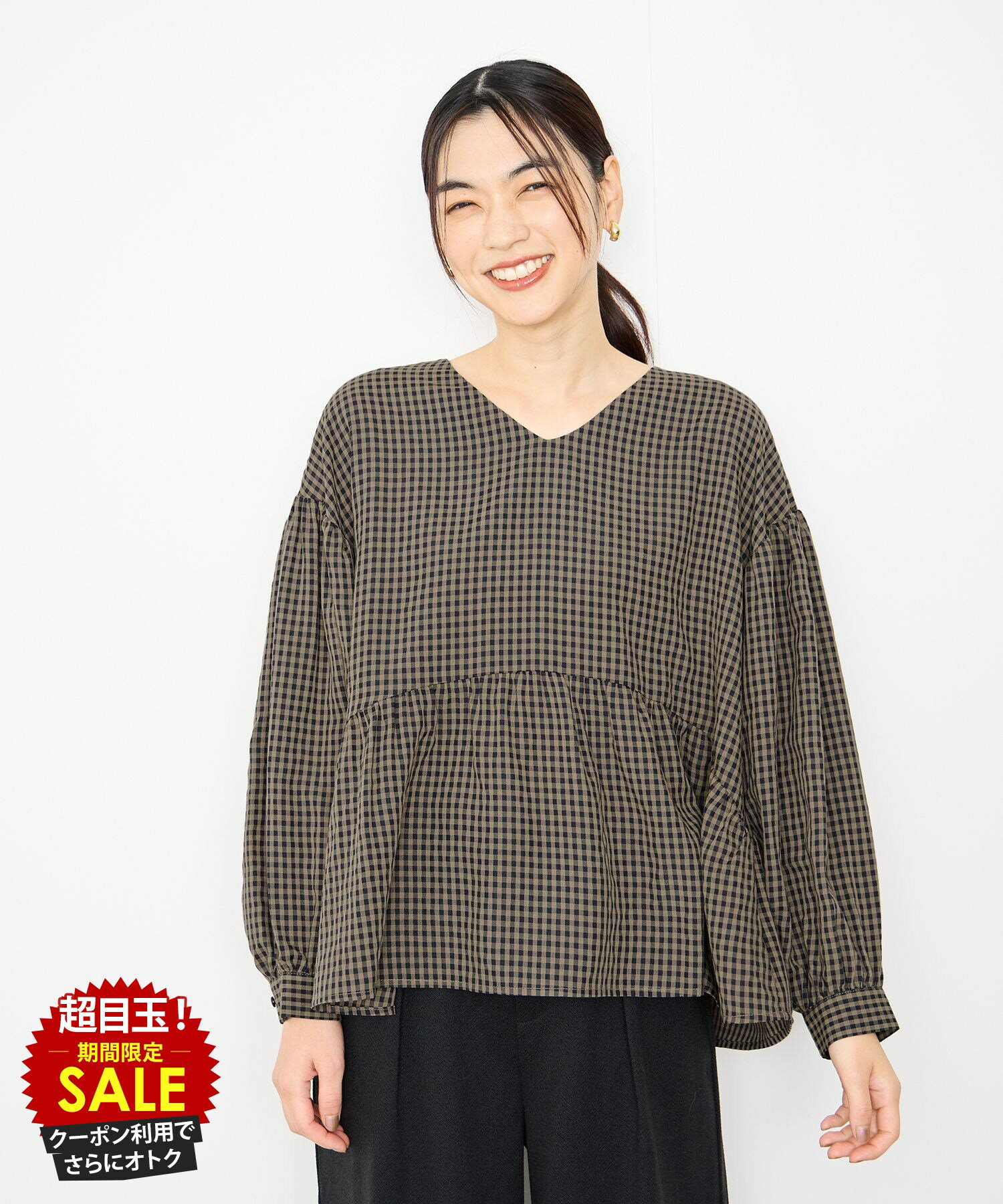 [15������P5��][���̲��ʡ����˥����ݥ��]���ɥͥ� Idnes �֥饦�� ��ǥ����� Ĺµ �ڥץ�ॷ�륨�å� V�ͥå� �դ��� ���ä��� �ȥåץ� ��...