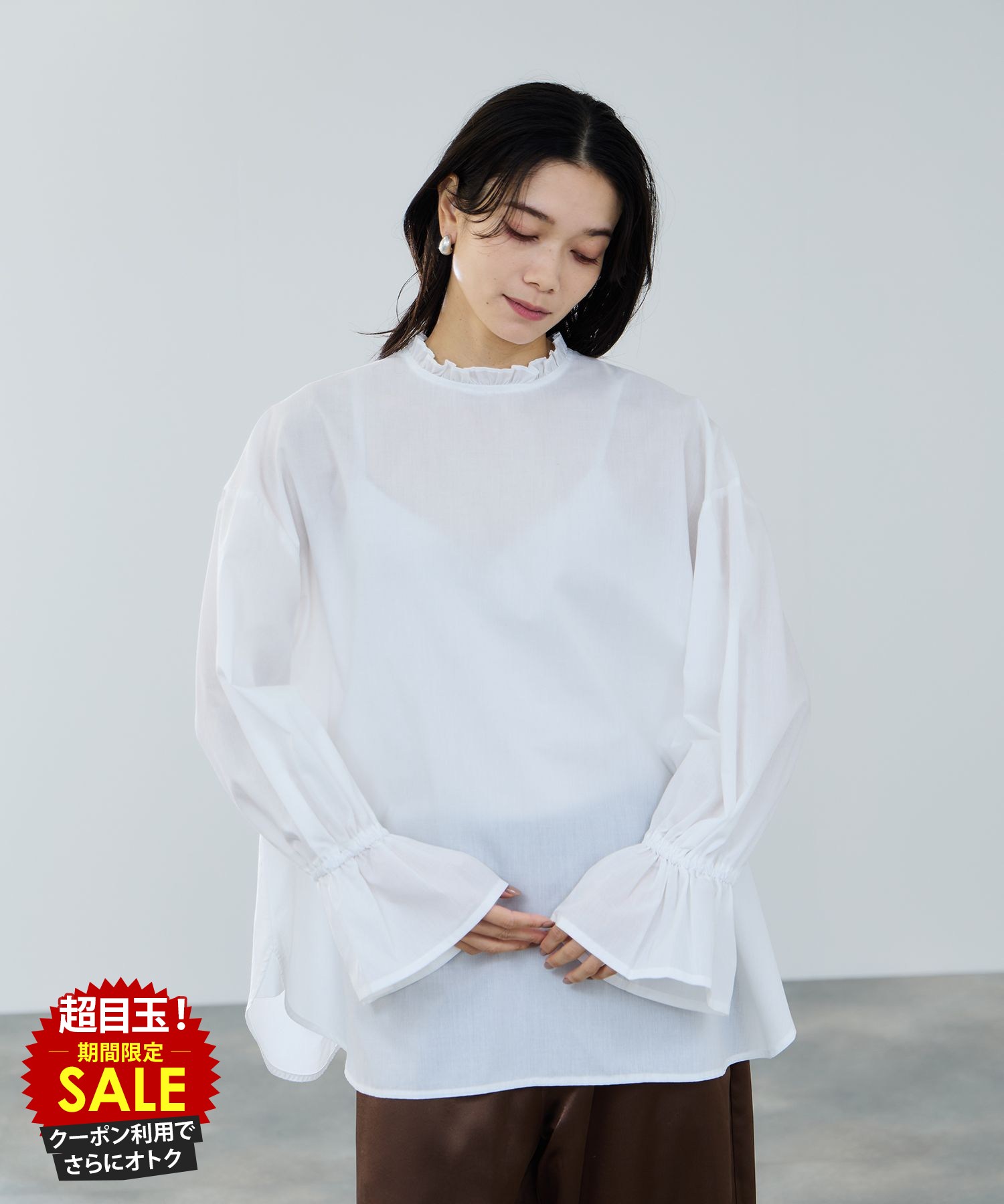 [15������P5��][���̲��ʡ����˥����ݥ��]�ߥ�ǥ顼�� milli de l'air �֥饦�� ��ǥ����� Ĺµ �����ǥ����꡼�� �ե�륫�顼 �ȥå�...