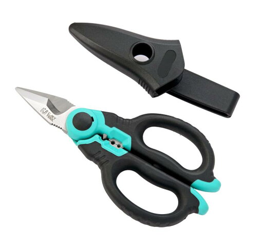 C.Jet Tool 電気技師電気工事用ハサミ 金属・電気ケーブル・ワイヤーストリッパー 多用途タイプ強力はさみ C.Jet Tool 電気技師電気工事用ハサミ 金属・電気ケーブル・ワイヤーストリッパー 多用途タイプ強力はさみ