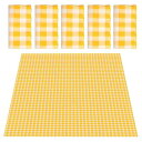 DanYun レジャーシート 使い捨て 5枚セット 180x180cm 大判 ピクニックシート チェック柄 コンパクト 3~5人用 レジャーマット テーブルクロス 防水 ピクニックマット 折りたたみ アウトドア 携(4)