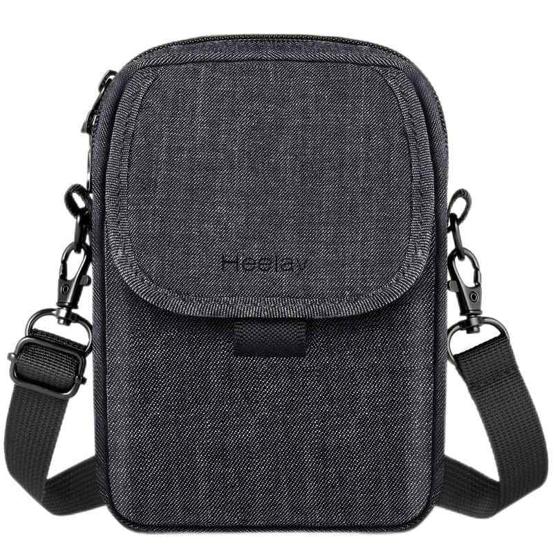 スマホポーチ Heelay ショルダー 4 in 1 ミニショルダーバッグ メンズ【撥水 軽量 多機能収納 6.5インチ以下対応】ガジェットポーチ 小物ポーチ トラベルポーチ 通勤 通学 旅行 アウトドア ハイ