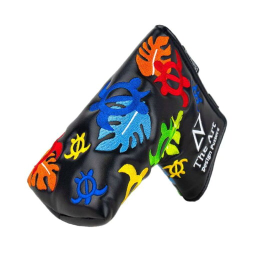 The Art Design Putters ヘッドカバー パターカバー ゴルフ パター用 ピンタイプ オリジナル LUCKY HONU ウミガメ カラフル GOLF The Art Design Putters ヘッドカバー パターカバー ゴルフ パター用 ピンタイプ オリジナル LUCKY HONU ウミガメ カラフル GOLF