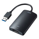 サンワサプライ USB3.2-DisplayPortディスプレイアダプタ (USB Aコネクタ オス-DisplayPort メス) 4K対応 USB-CVU3DP1(2)