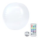 光るビーチボール/40cm 防水 LED 光る ビーチボール 透明 ナイトプール 海水浴 プール キャンプ 配信 夏 ゆめかわボール 光るボール 電池式 インテリア デコレーション 間接照明 パーティー 光