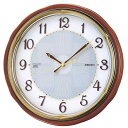 セイコークロック(Seiko Clock) 掛け時計 SOLAR+ ソーラープラス 電波 アナログ 木枠 茶 木地 SF221B