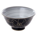 ランチャン(Ranchant) 茶碗 ブラック Φ12x6.2(cm) 粉引黒巻桜 有田焼 日本製