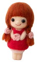 ハマナカ 羊毛フェルトキット フェルト羊毛でつくるかわいい女の子 赤毛のおんなのこ H441597