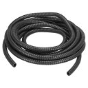 DMiotech 12 mm x 9 mm x 5 M PP スプリット コルゲートチューブ 屋内屋外ワイヤー ラップ整頓 オフィス ガーデン用