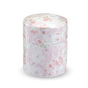 ランチャン(Ranchant) 骨壷(大)袋付 ピンク Φ7x8.8(cm) 桜散し(雅桜)