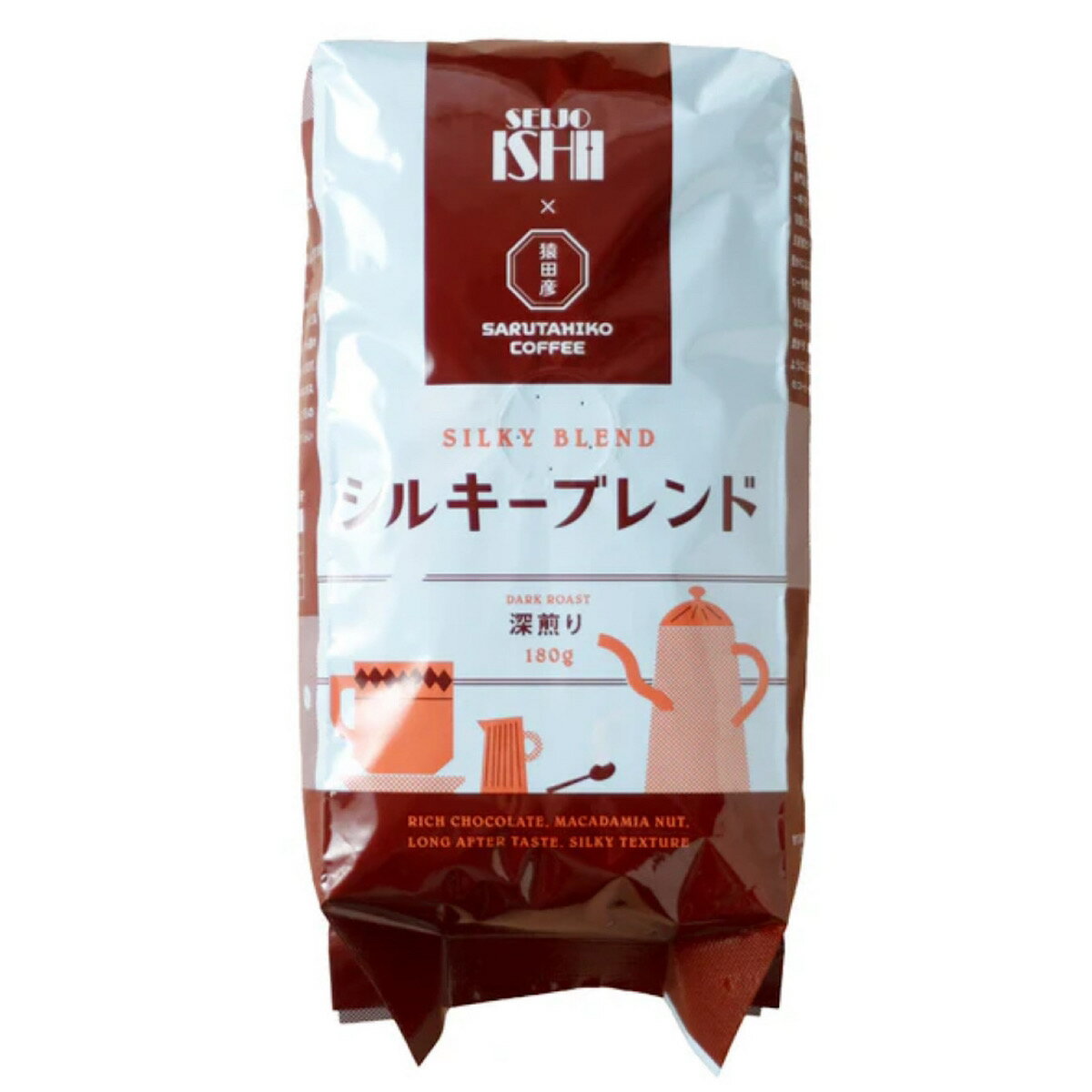 成城石井 猿田彦珈琲 シルキーブレンド 豆 180g コーヒー 珈琲 ブレンドコーヒー