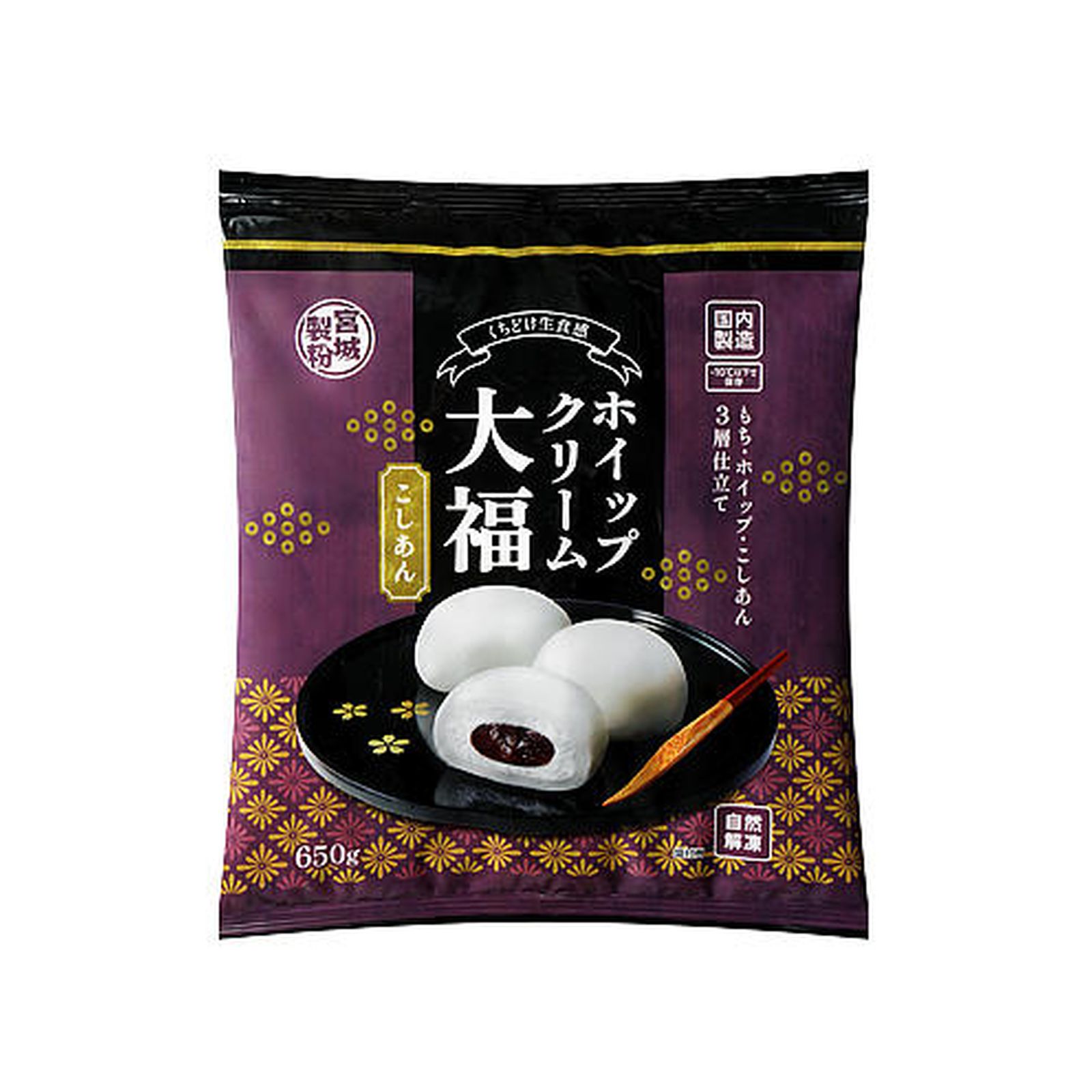 業務スーパー ホイップクリーム大福 こしあん 650g デザート だいふく もち 冷凍のサムネイル