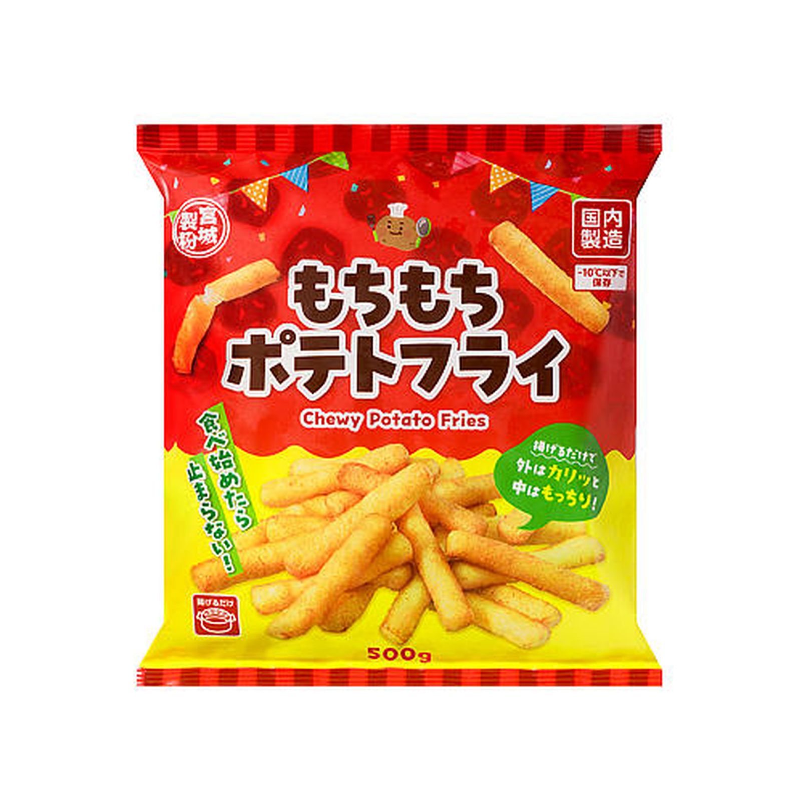 業務スーパー もちもちポテトフライ 500g ポテト 冷凍 おつまみ お菓子のサムネイル