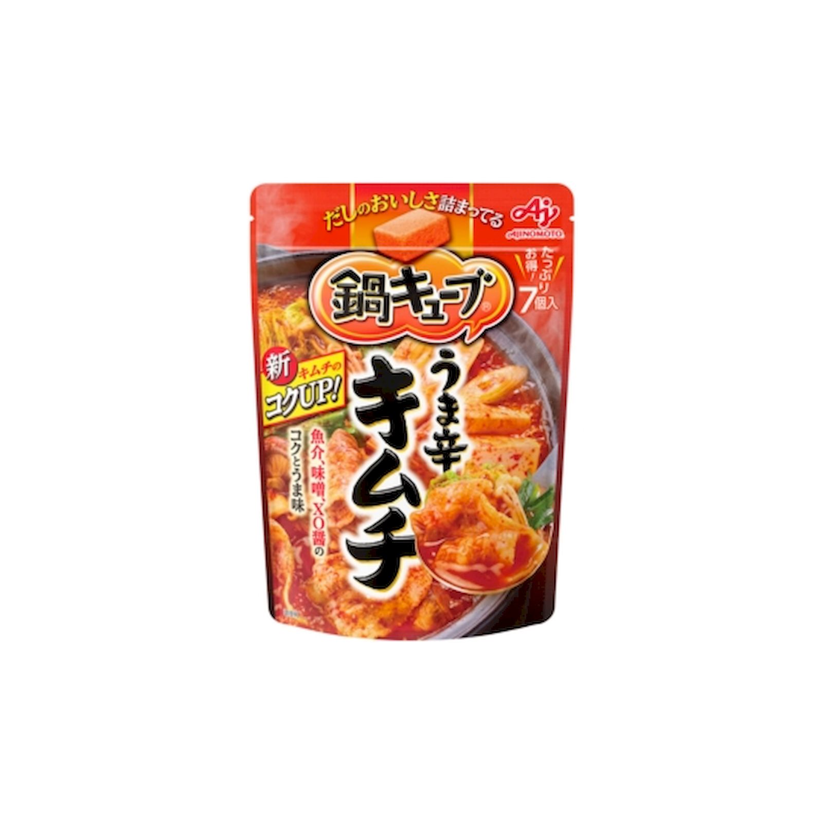 味の素 鍋キューブ うま辛キムチ 59g(7個入) キムチ鍋の素 固形鍋つゆ