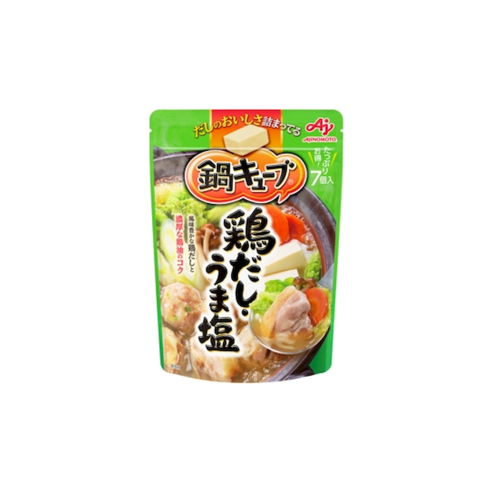 味の素 鍋キューブ 鶏だし うま塩 51g(7個入) 固形鍋つゆ 鶏塩