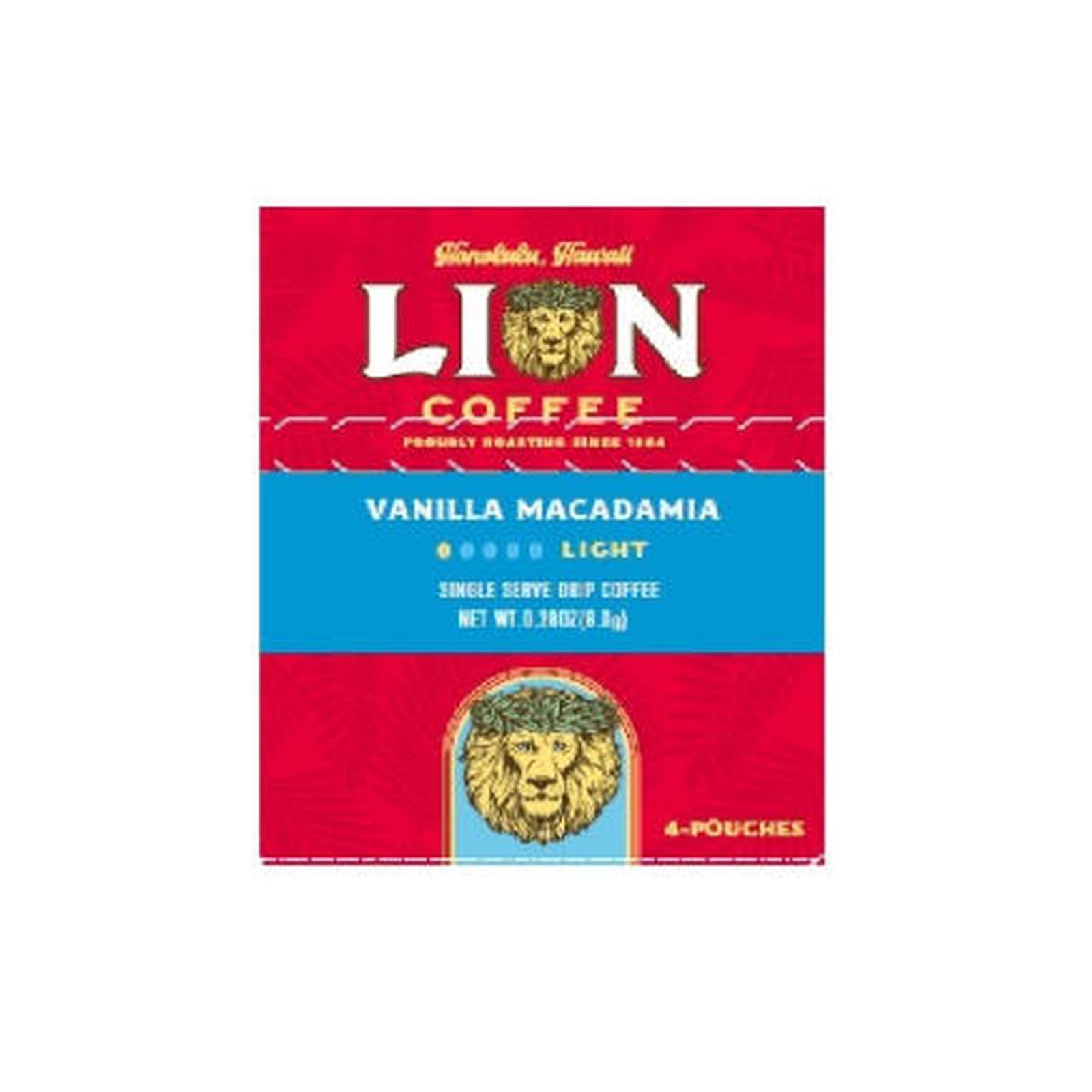 ライオンコーヒー シングルサーブ バニラマカダミア(8g×4p) ドリップ ライオン バニラのサムネイル