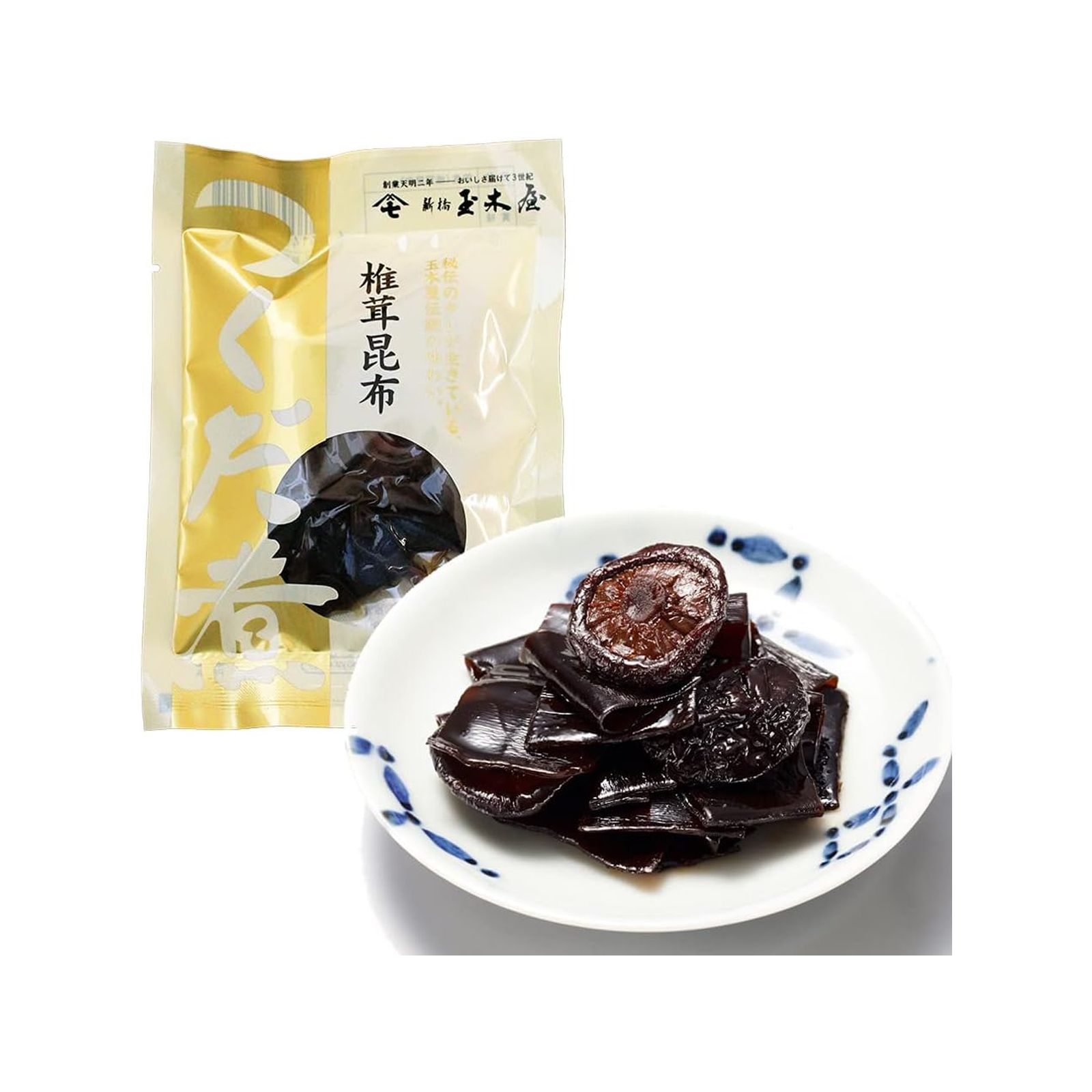 新橋玉木屋 椎茸昆布 70g 佃煮 江戸前佃煮 常温保存 無添加 ご飯のお供 老舗