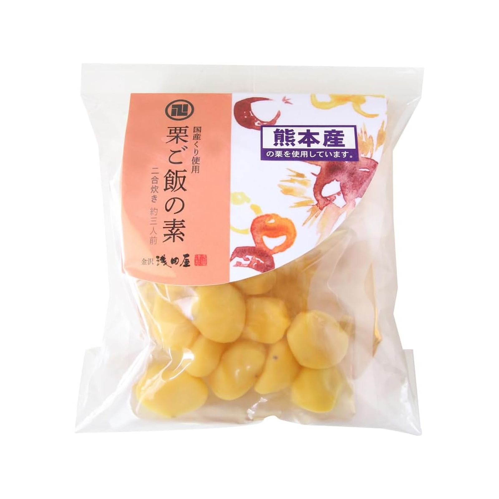 金沢浅田屋 栗ご飯の素 500g 炊き込みご飯の素 2合用 料亭監修 国産栗 鰹節 昆布 期間限定