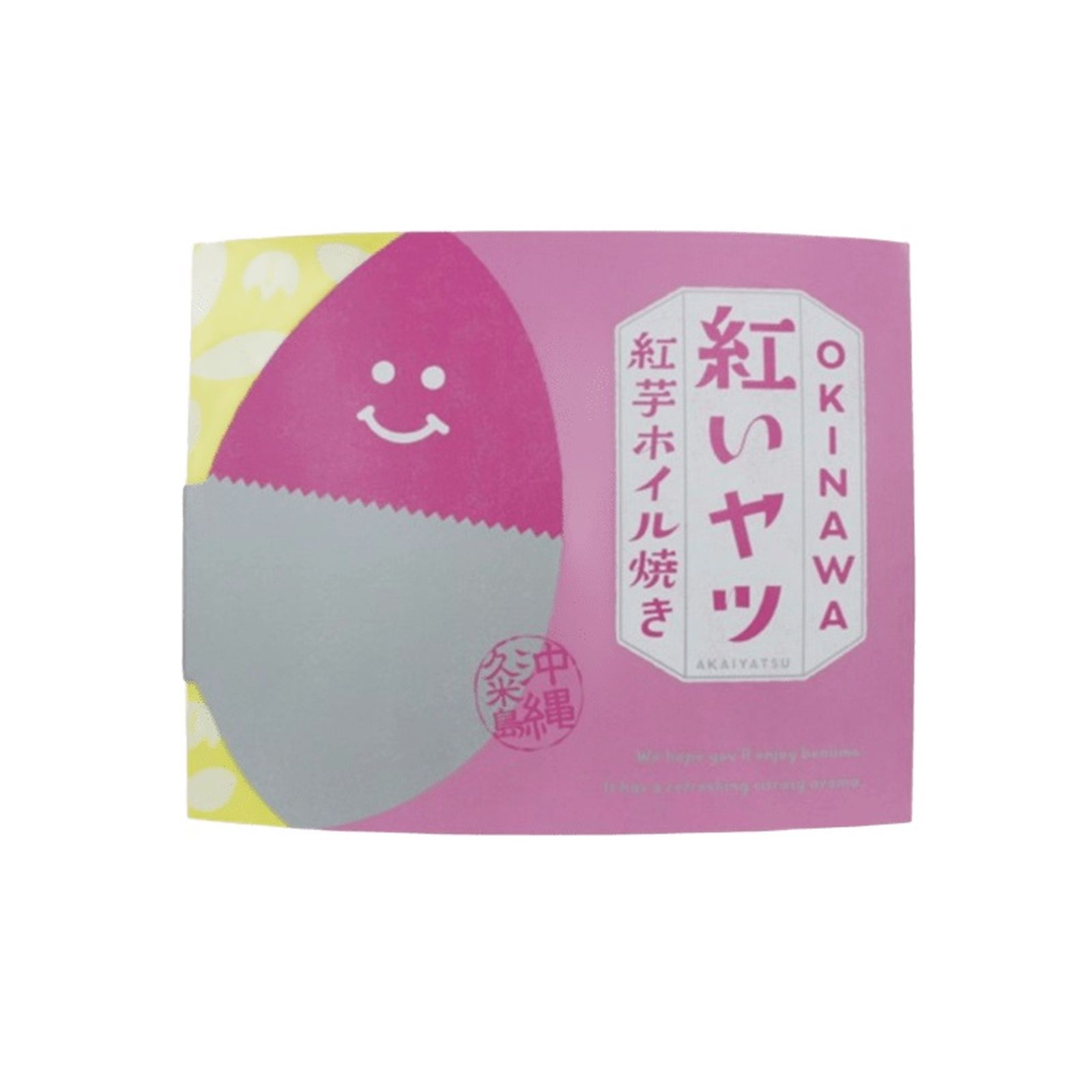 OKINAWA 紅いヤツ 紅芋ホイル焼き 6個入り 内容量 6個入り 原材料 砂糖(国内製造)、紅芋ペースト(紅芋(沖縄県久米島産))、白生餡、小麦粉、マーガリン(乳成分を含む)、液卵、水飴、柚子果皮、加糖卵黄、海洋深層水、オレンジ果皮、食塩／グリシン、膨張剤、pH調整剤 商品説明 沖縄県久米島産の紅芋100％使用の焼菓子。中に紅芋の餡が入っていて、ほんのり柚子も感じるお味になっております。優しい甘さと爽やかな香りをお楽しみください。 冷やすのもおススメです。 賞味期限 パッケージに記載あり ※食品ですので開封後は賞味期限に関わらずお早目にお召し上がりください。 ご注意 ※画像はイメージです。実際にお届けする商品とパッケージ等が異なる場合がございますので、あらかじめご了承ください。 ※食品のため商品到着後のキャンセル・返品は承れません。 ※お子様の手の届かない所に保管して下さい。 ※ご注文商品の発送後の変更、キャンセル、返品、交換はお受け致しかねます。 ※商品ページに記載している納期情報はあくまでも目安であり、ご注文が殺到した場合や商品の在庫状況によっては発送が早まることがありますのであらかじめご了承ください。 ※【ご注文後の在庫切れについて】 当店では複数店舗で在庫を共有し販売致しております。 その為、ご注文を頂いた時点では在庫有りと表示されていた商品でも、 同一商品への注文集中やネットワーク状況等により、在庫切れとなる場合がございます。 誠に勝手ながら、その旨をメールにてご連絡させて頂いた上で、当店によりキャンセル手続きをさせて頂く場合がございますので、何卒ご理解頂きますようお願い致します。OKINAWA 紅いヤツ 紅芋ホイル焼き 6個入り 内容量 6個入り 原材料 砂糖(国内製造)、紅芋ペースト(紅芋(沖縄県久米島産))、白生餡、小麦粉、マーガリン(乳成分を含む)、液卵、水飴、柚子果皮、加糖卵黄、海洋深層水、オレンジ果皮、食塩／グリシン、膨張剤、pH調整剤 商品説明 沖縄県久米島産の紅芋100％使用の焼菓子。中に紅芋の餡が入っていて、ほんのり柚子も感じるお味になっております。優しい甘さと爽やかな香りをお楽しみください。 冷やすのもおススメです。 賞味期限 パッケージに記載あり ※食品ですので開封後は賞味期限に関わらずお早目にお召し上がりください。 ご注意 ※食品のため商品到着後のキャンセル・返品は承れません。 ※お子様の手の届かない所に保管して下さい。 ※ご注文商品の発送後の変更、キャンセル、返品、交換はお受け致しかねます。 ※【ご注文後の在庫切れについて】 当店では複数店舗で在庫を共有し販売致しております。 その為、ご注文を頂いた時点では在庫有りと表示されていた商品でも、 同一商品への注文集中やネットワーク状況等により、在庫切れとなる場合がございます。 誠に勝手ながら、その旨をメールにてご連絡させて頂いた上で、当店によりキャンセル手続きを させて頂く場合がございますので、何卒ご理解頂きますようお願い致します。