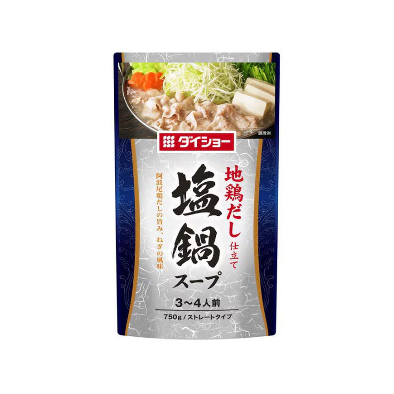 ダイショー 地鶏だし仕立て 塩鍋スープ 750g 塩鍋鍋スープ地鶏だし