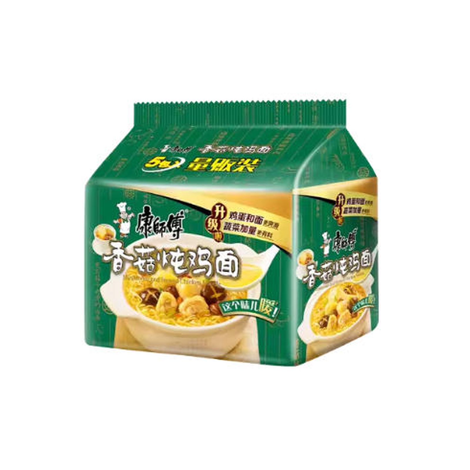 康師傅 椎茸と鶏肉の煮込み麺 5食入り 椎茸 鶏肉 煮込み 即席めん 速食泡麺 方便麺 インスタント麺 大..