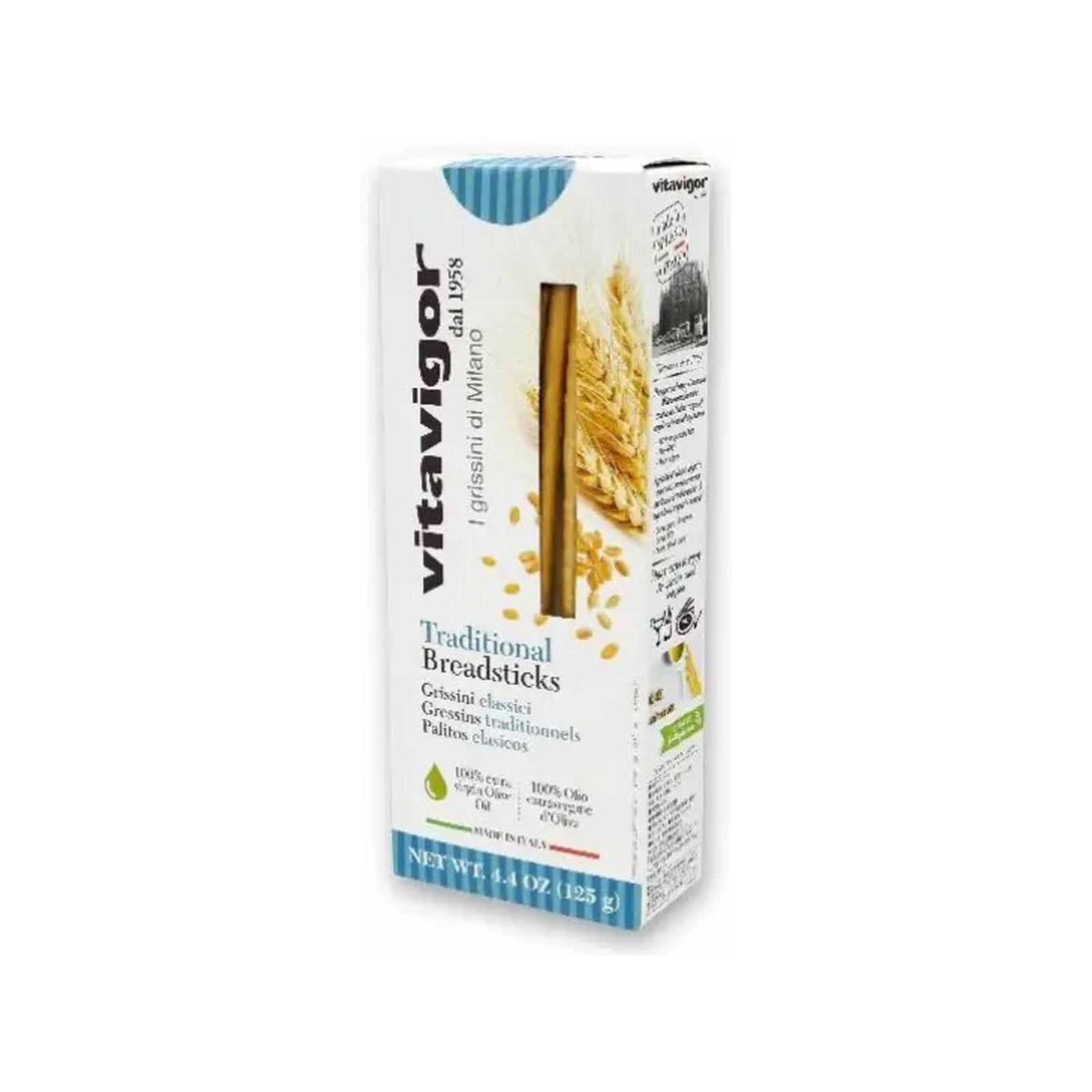ヴィタヴィガー グリッシーニ トラディショナル 125g イタリアン 前菜 グリッシーニ